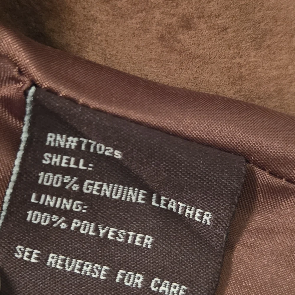 CHI by Falchi Tan Leather Studded Jacket NWT L - Picture 10 of 16